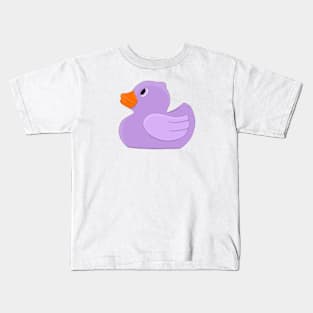 Pastel Purple Rubber Duck Kids T-Shirt